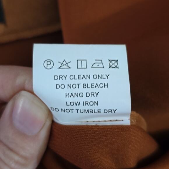 Few Moda New York Faux Suede 70's Trench Coat Medium Open Front Old Money Mob - Picture 8 of 8